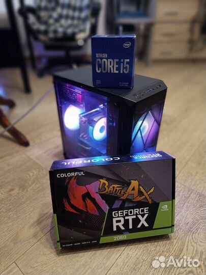 Мощный игровой компьютер i5 10400f RTX2060