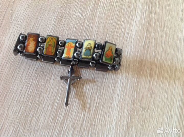 Браслет из циркония со святыми образами