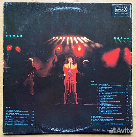 Fiordaliso Dal Vivo Per Il Mondo 1985 Italy