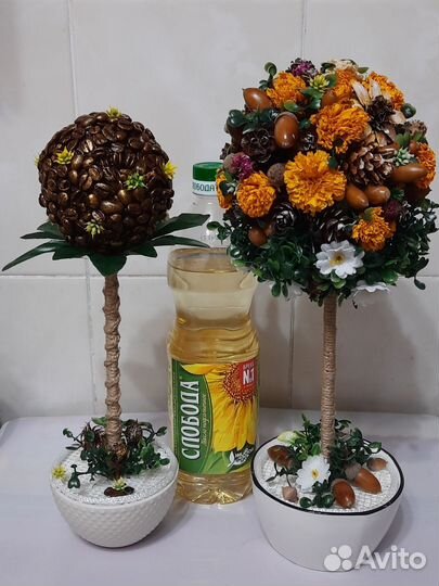 Топиарий-букет из природных материалов