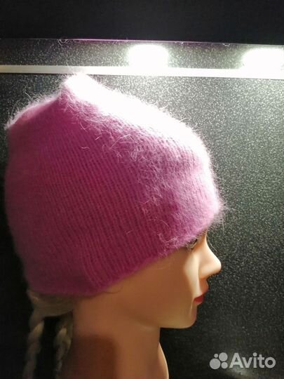 Шапка из пуха норки, сезон осень /весна