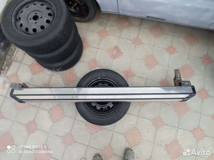 Пороги подножки на mercedes ML(W164)