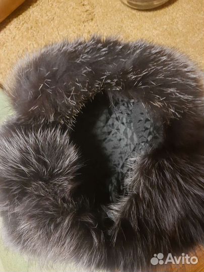 Меховая мужская шапка ушанка