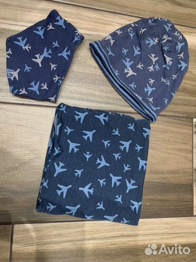 Шапка, шарф-труба и косынка