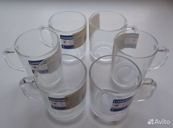 Кружки Luminarc прозрачные 250 мл