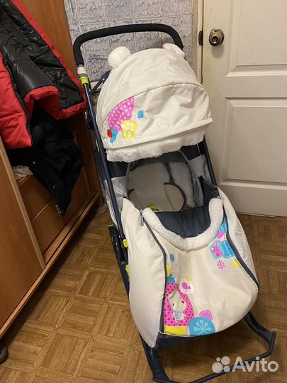 Детские санки коляска