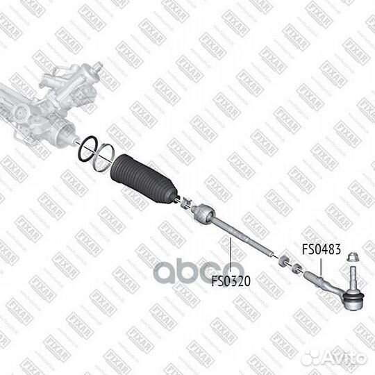 Нак.рул.тяги лев.,прав.BMW 5 E60, E61, 6 E63, E