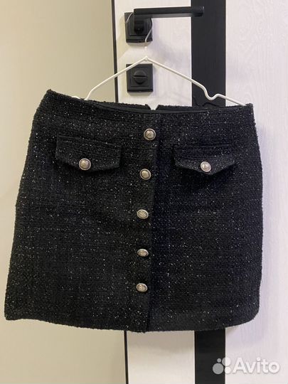 Юбка твидовая