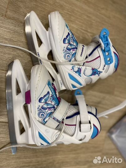 Коньки раздвижные nordway 26-30 в отличном состоян