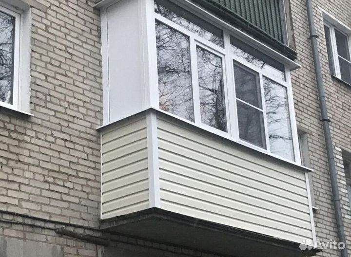 Остекление балконов и лоджий в рассрочку L1514