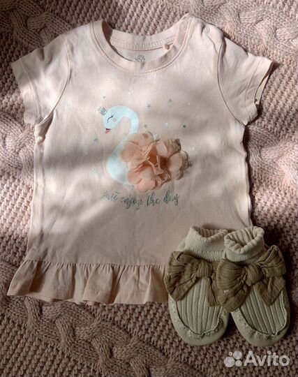 Футболка на девочку 74