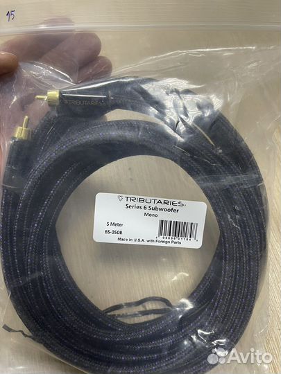 Сабвуферный кабель Tributaries