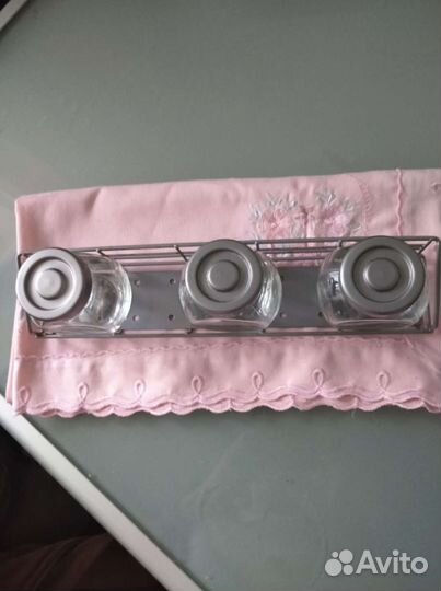 Баночки для специй IKEA с полочкой