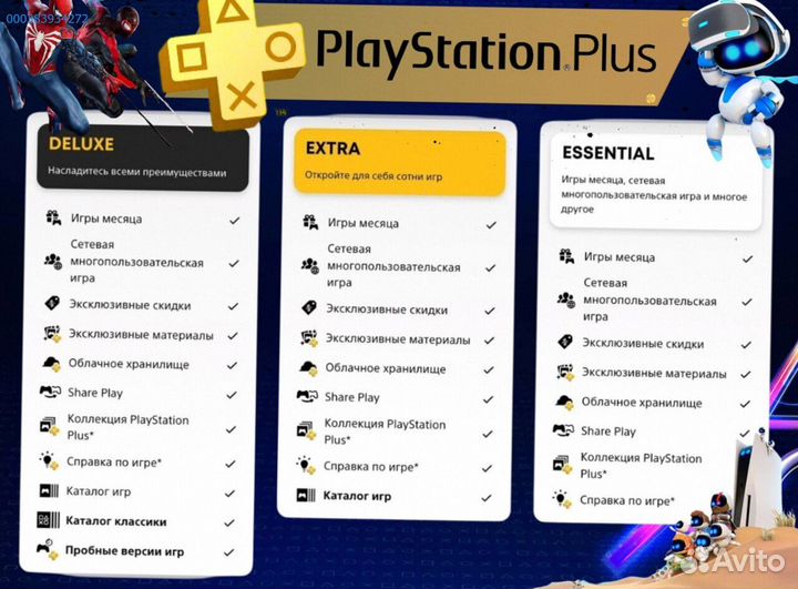 Подписка ps plus турция delux на ps5 ps4 (Арт.62239)