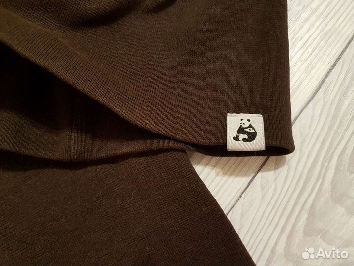 Шапочка и снуд коричневые 3-5 лет (48-52см)