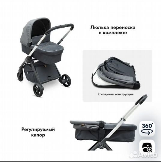 Коляска прогулочная 2 в 1