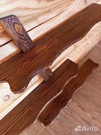 Полка настенная деревянная