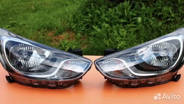 Фара правая, левая Hyundai solaris 2011-2014