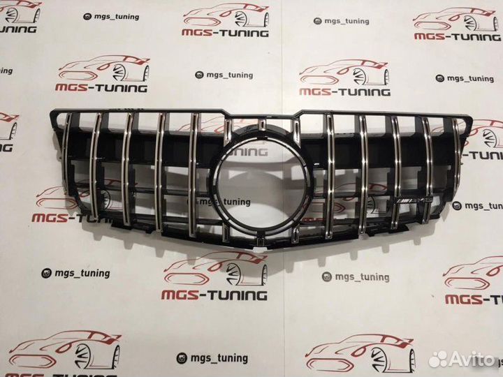 Решетка на Mercedes GLK 08-12 GT Без звезды + AMG