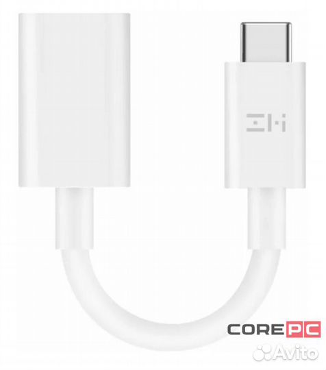 Переходник ZMI Type-C на USB AL271 белый