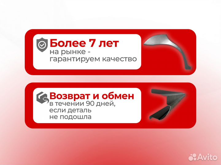 Ремонтные пороги и арки для Honda Великие Луки