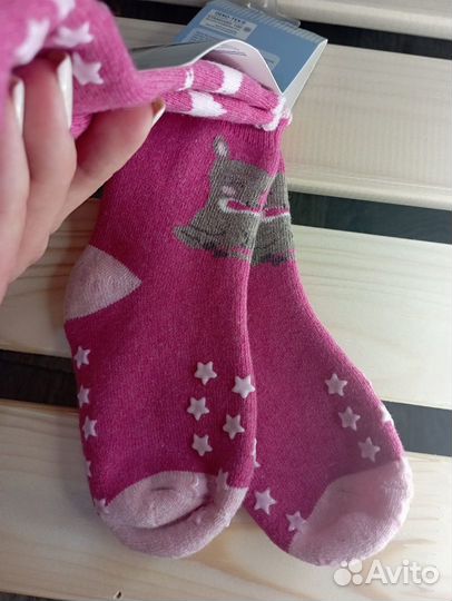 Комплект махровых носочков со стоперами