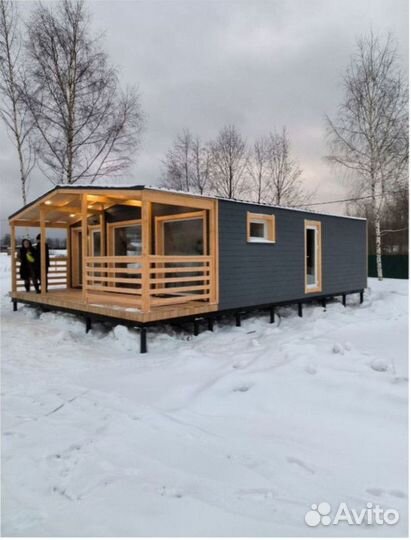 Каркасный всесезонный дом с доставкой 90 м кв, арт. бм-3143