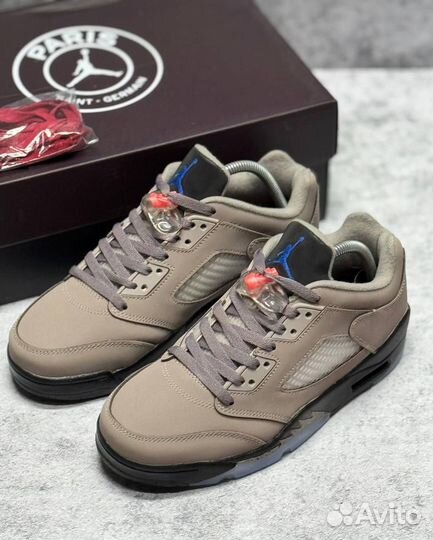 Кроссовки Nike PSG x Air Jordan 5 Low (Арт.25633)