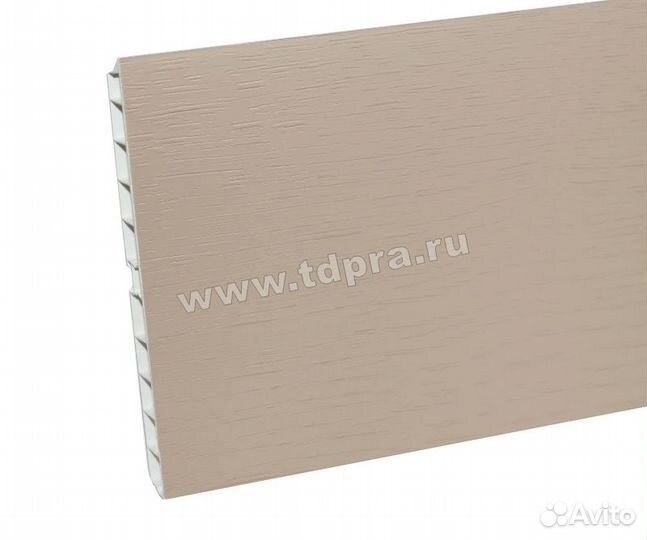 Цоколь пвх Дуб капучино (Лен) с уплотнителем (400