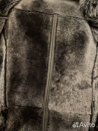 Кожаная дубленка