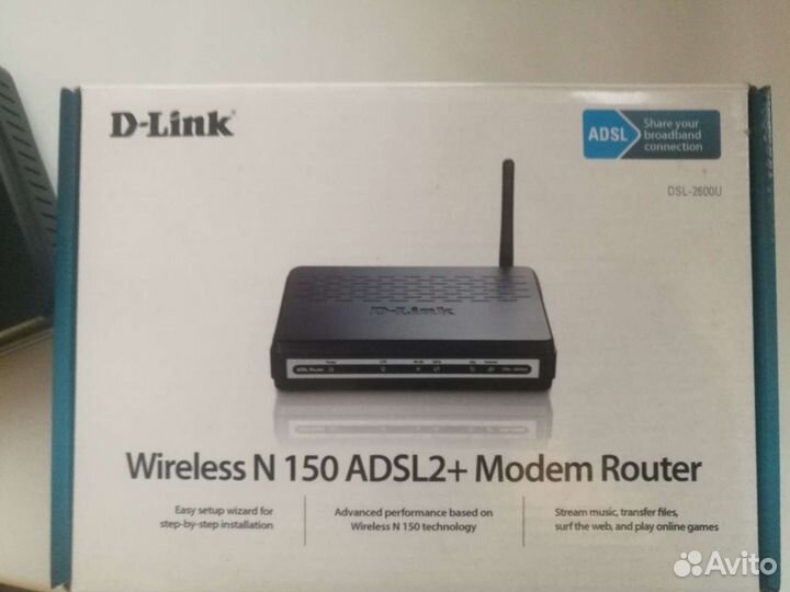 Модем роутер DSL-2600U D-Link adsl