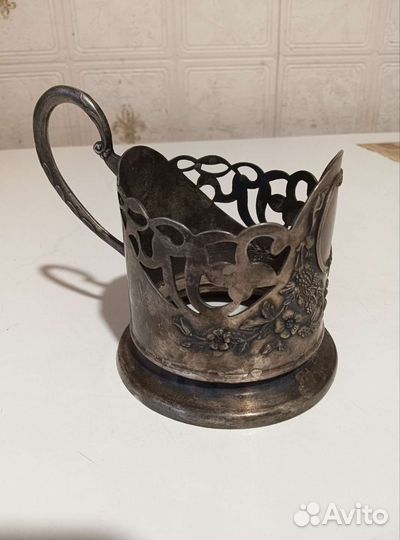 Подстаканник СССР мельхиор