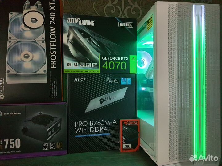 Мощный Пк RTX 4070+ Core i5 13500/32GB/SSD1TB/WiFi