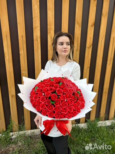 Букет из 101 розы, цветы с доставкой