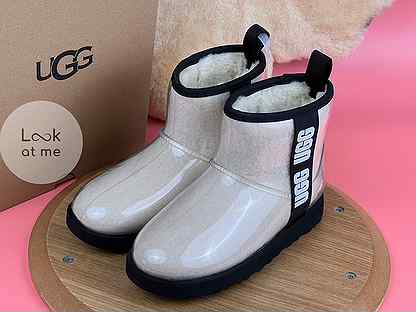 Угги женские Ugg Classic Clear Mini Natural Black