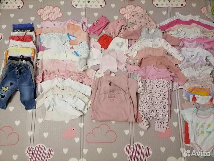 Огромный пакет вещей на девочку 62-74