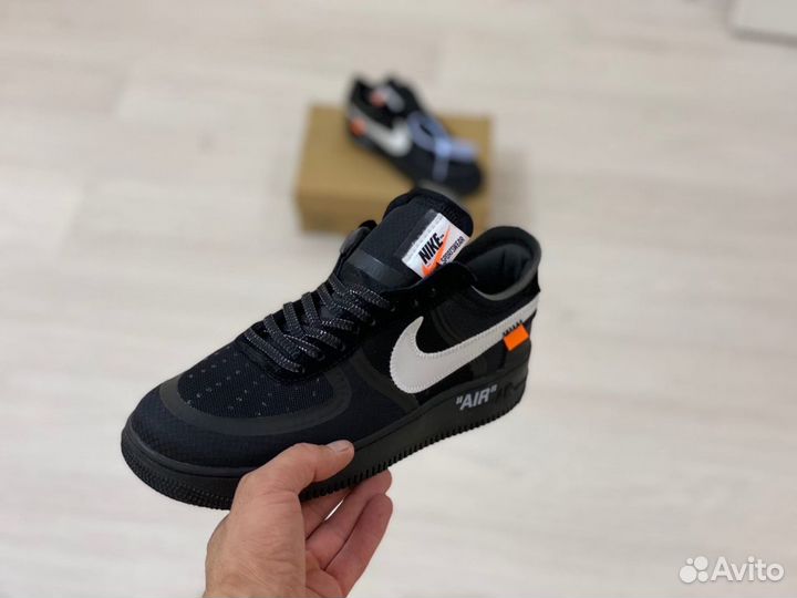 Кроссовки Nike Air Force 1 Off-White Black (41-45)