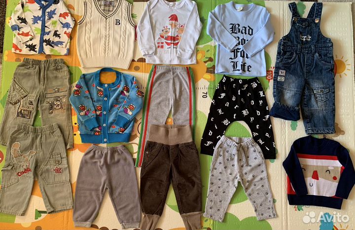 Огромный пакет вещей на мальчика