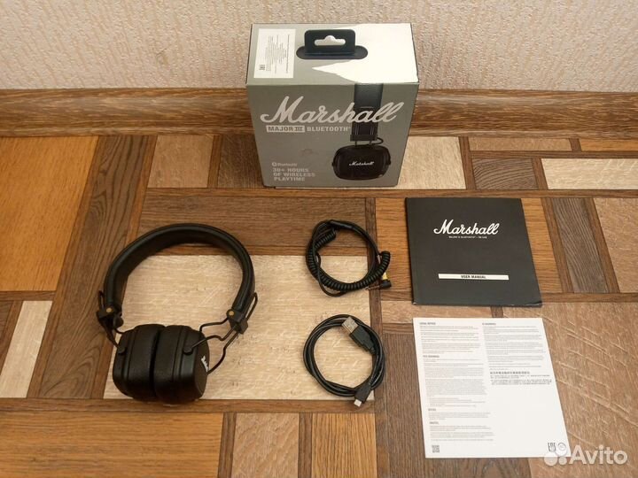 Marshall major 3 bluetooth отл.сост беспроводные