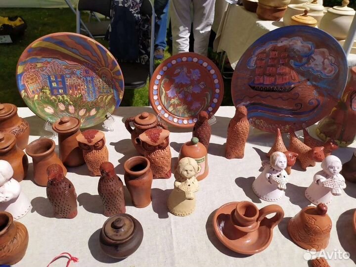 Унечская народная глиняная игрушка-свистулька