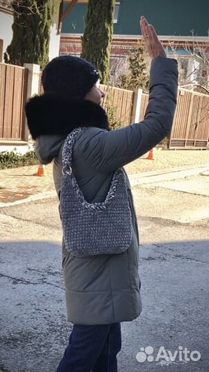 Сумка вязаная. Сумка хобо