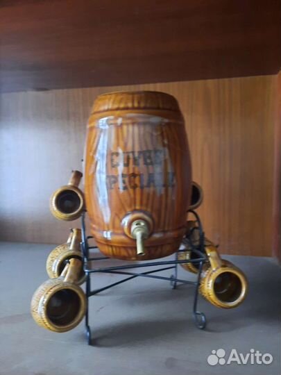 Сувенир винтаж СССР боченок с кружками