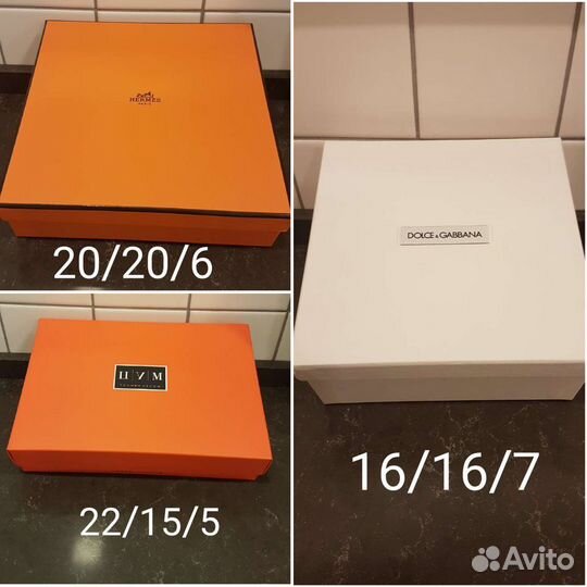 Коробки с пакетом Gucci,Dior,DolceGabbana