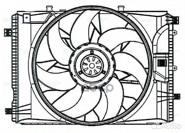 Вентилятор радиатора mercedes benz C W204 07/E