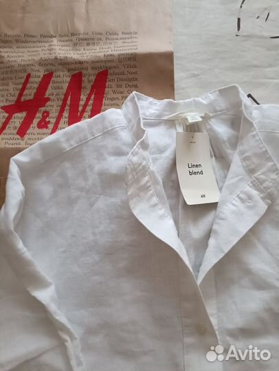 Рубашка hm лен