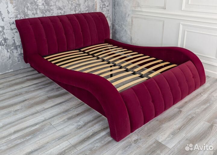 Кровать двухспальная новая 160х200 в велюре