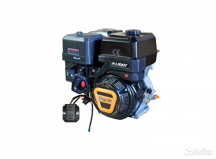 Двигатель бензиновый Lifan KP420 (190F-T) 17 л.с