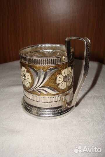 Подстаканник СССР алюминиевый