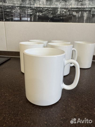 Набор кружек для чая белые