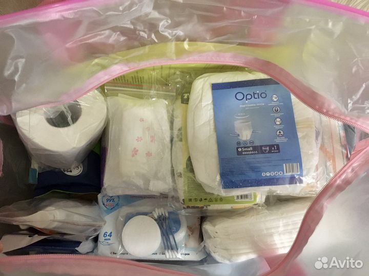 Готовая сумка в роддом 